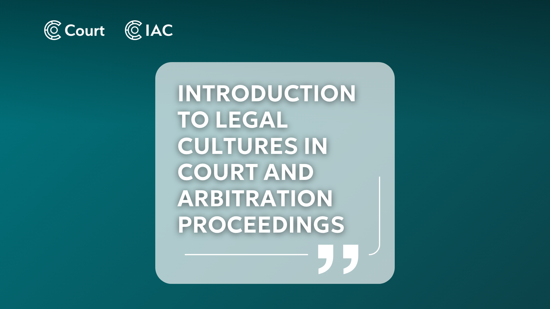 Introduction to legal cultures in court and arbitration proceedings