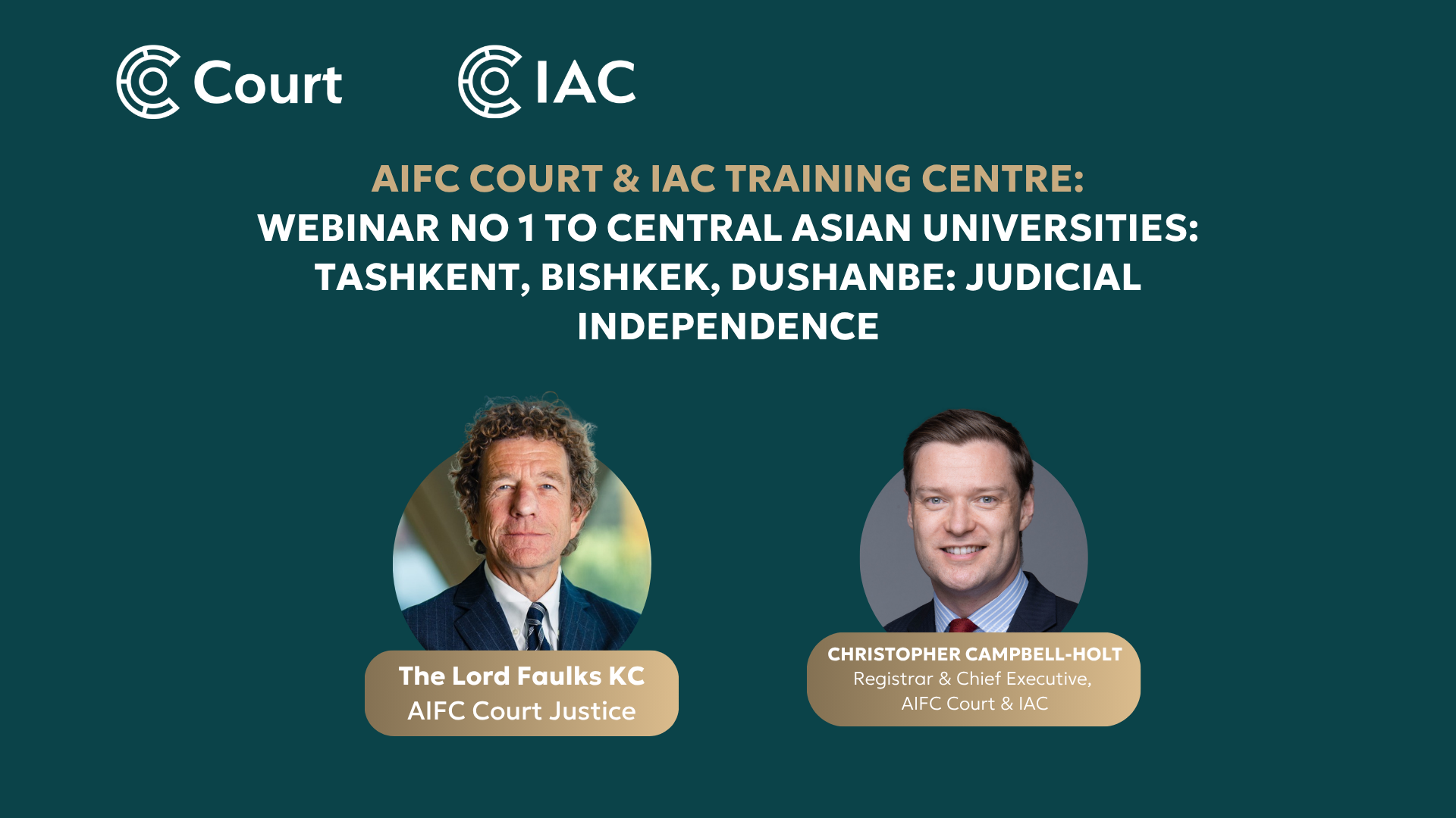 Webinar No 1 to Central Asian universities: Tashkent, Bishkek, Dushanbe: Judicial independence