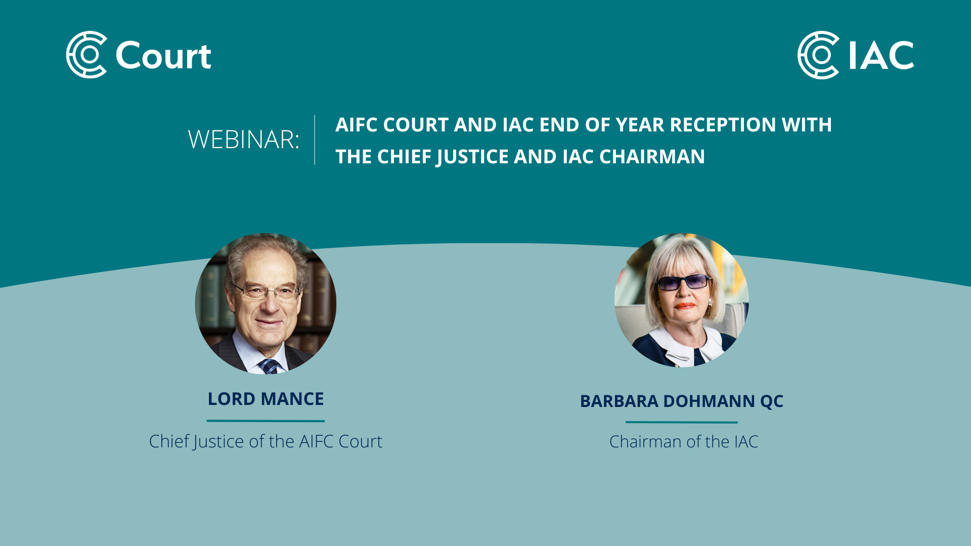 AIFC Court and IAC End of Year Reception with the Chief Justice and IAC Chairman