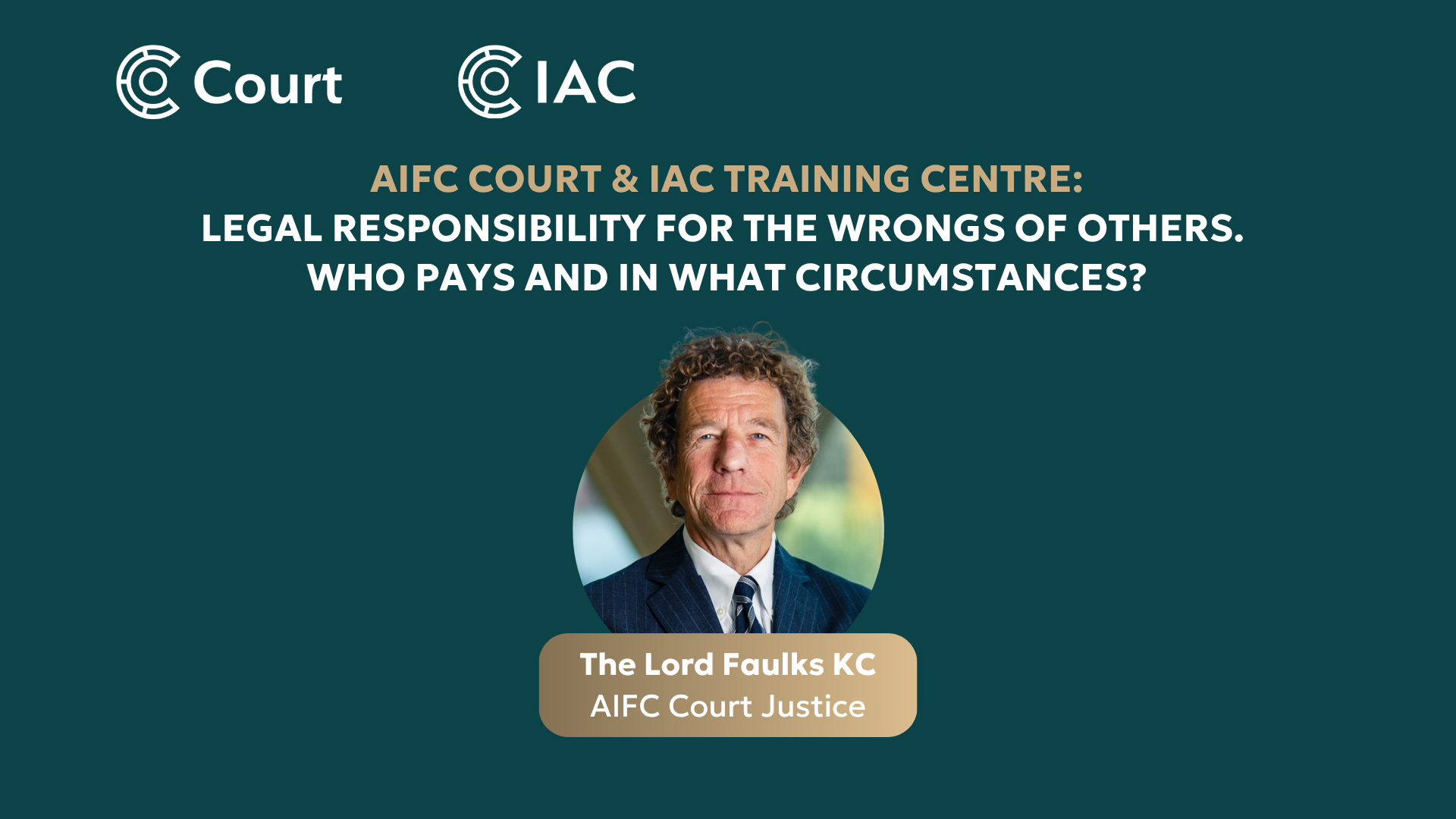 Legal responsibility for the wrongs of others. Who pays and in what circumstances?